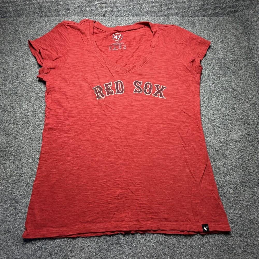 Women’s ‘47 Brand Boston Red Sox MLB Short sleeve T-Shirt (Size M) 100% Cotton